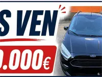 Usado Ford Tourneo Courier Ambiente 95 CV (69 kW) 2016 Negro Monovolumen