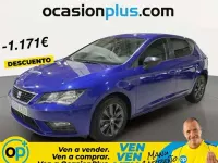 Usado Seat Leon Style 131 CV (96 kW) 2020 Azul Utilitario