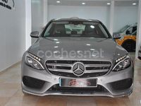Usado Mercedes C220 AMG line 170 CV (125 kW) 2015 Gris / plata Berlina