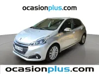 Usado Peugeot 208 Style 75 CV (55 kW) 2017 Gris plata Utilitario