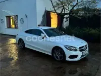 Usado Mercedes C220 AMG line 170 CV (125 kW) 2017 Blanco Coupe