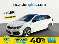 Usado Peugeot 308 GT-line 130 CV (95 kW) 2018 Blanco Familiar