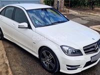 Usado Mercedes C180 AMG line 156 CV (114 kW) 2014 Blanco Berlina