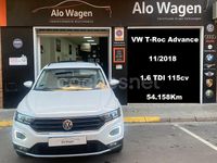 Usado VW T-Roc Advance 115 CV (84 kW) 2018 Blanco SUV
