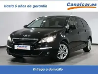 Usado Peugeot 308 SW Style 131 CV (96 kW) 2017 Negro Familiar