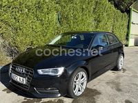 Usado Audi A3 S-Line 125 CV (91 kW) 2015 Negro Berlina