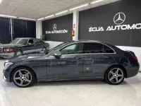 Usado Mercedes C220 AMG line 170 CV (125 kW) 2015 Gris / plata Berlina