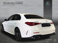 Usado Mercedes C220 AMG line 200 CV (147 kW) 2021 Blanco polar