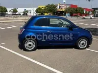 Usado Fiat 500 Lounge 69 CV (50 kW) 2009 Azul Descapotable