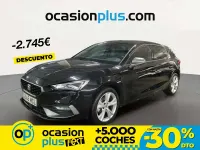 Usado Seat Leon FR 110 CV (80 kW) 2022 Negro