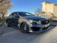 Usado Mercedes CLA220 AMG line 170 CV (125 kW) 2015 Gris / plata Berlina