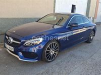 Usado Mercedes C250 AMG line 204 CV (150 kW) 2017 Azul Coupe