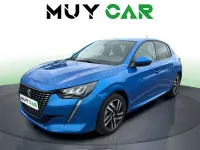 Usado Peugeot 208 Allure 102 CV (75 kW) 2021 Azul Utilitario