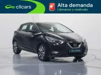Usado Nissan Micra Acenta 71 CV (52 kW) 2018 Negro Utilitario