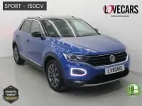 Usado VW T-Roc Sportline 150 CV (110 kW) 2022 Azul SUV