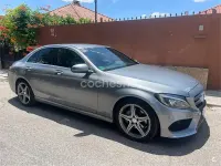 Usado Mercedes C220 AMG line 170 CV (125 kW) 2016 Gris / plata Berlina