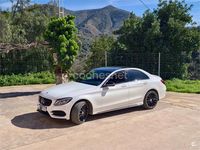 Usado Mercedes C220 AMG line 170 CV (125 kW) 2015 Blanco Berlina