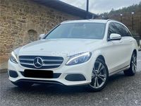 Usado Mercedes C220 Exclusive 170 CV (125 kW) 2017 Blanco Familiar