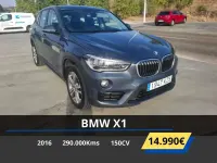 Usado BMW X1 Sport Line 150 CV (110 kW) 2016 Gris / plata SUV