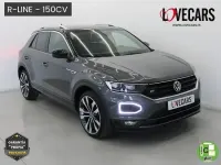 Usado VW T-Roc R-line 150 CV (110 kW) 2022 Gris / plata SUV