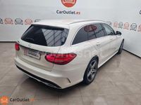 Usado Mercedes C220 AMG line 170 CV (125 kW) 2016 Blanco Familiar
