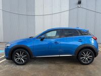 Käytetty Mazda CX-3 Luxury 105 HP (77 kW) 2015 Sininen Katumaasturi