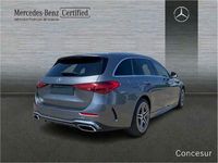 Usado Mercedes C200 AMG line 163 CV (119 kW) 2022 Gris selenita Berlina