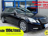 Usado Mercedes E200 136 CV (100 kW) 2012 Negro Berlina