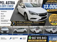 Usado Opel Astra Business 110 CV (80 kW) 2018 Blanco Berlina