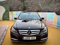 Usado Mercedes C200 Avantgarde 136 CV (100 kW) 2012 Negro Berlina