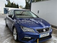 Usado Seat Leon FR 125 CV (91 kW) 2018 Azul Berlina