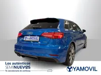 Usado Audi A3 S-Line 150 CV (110 kW) 2018 Azul Berlina