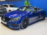 Usado Mercedes C220 170 CV (125 kW) 2018 Azul Descapotable