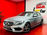 Usado Mercedes C220 AMG line 170 CV (125 kW) 2016 Gris / plata Berlina