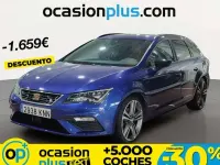 Usado Seat Leon ST FR 180 CV (132 kW) 2018 Azul Familiar