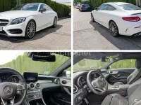 Usado Mercedes C220 AMG line 170 CV (125 kW) 2016 Blanco Coupe