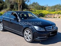 Usado Mercedes C220 Avantgarde 170 CV (125 kW) 2012 Negro Berlina