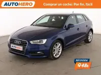 Usado Audi A3 Attraction 110 CV (80 kW) 2016 Azul Berlina