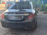 Usado Mercedes C220 AMG line 170 CV (125 kW) 2015 Gris / plata Berlina