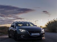Usado Mazda 3 120 CV (88 kW) 2016 Negro Berlina