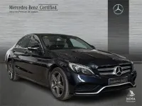 Usado Mercedes C200 170 CV (125 kW) 2017 Azul Berlina