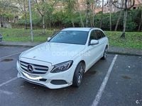 Usado Mercedes C200 136 CV (100 kW) 2015 Blanco Familiar