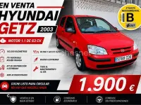 Usado Hyundai Getz 63 CV (46 kW) 2003 Rojo Utilitario