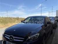 Usado Mercedes C220 AMG line 170 CV (125 kW) 2016 Azul Berlina