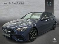 Usado Mercedes C220 AMG line 200 CV (147 kW) 2025 Azul sodalita Familiar