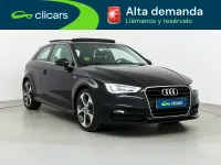 Usado Audi A3 S-Line 110 CV (80 kW) 2015 Negro Utilitario