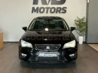 Usado Seat Leon FR 125 CV (91 kW) 2016 Negro Berlina