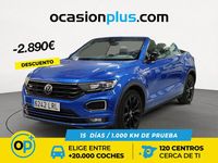 Usado VW T-Roc Cabriolet R-line 150 CV (110 kW) 2021 Azul Descapotable