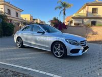 Usado Mercedes C220 AMG line 170 CV (125 kW) 2017 Gris / plata Berlina