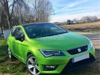 Usado Seat Leon FR 184 CV (135 kW) 2014 Verde Berlina